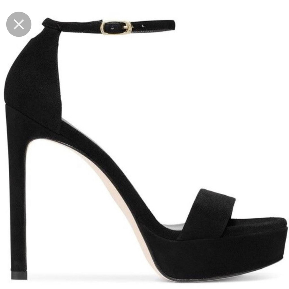 Stuart Weitzman Sohot black suede sandal